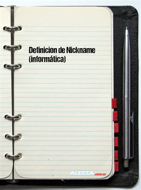 que es un nick|Definición de Nickname (informática)